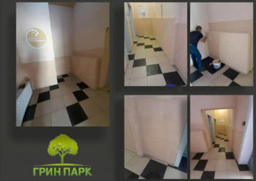 Ремонтные работы входной группы в ЖК «Белая Птица»